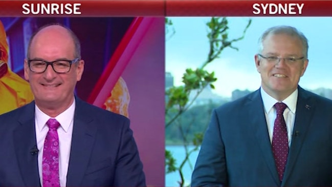 Coronavirus: Kochie says Scomo is sounding ‘a bit croaky’ on Sunrise