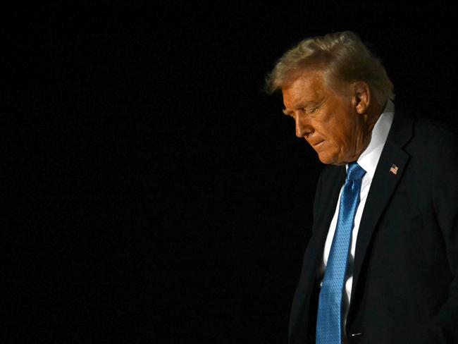 US President Donald Trump arrives at Palm Beach International Airport in West Palm Beach. Picture: AFP