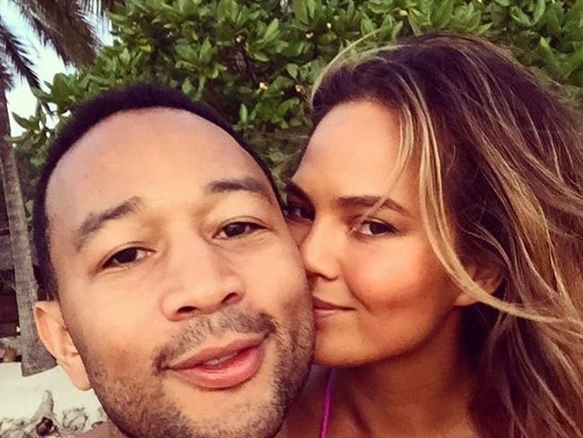 Happy ... John Legend Chrissy Teigen are enthusiastic social media users, often showcasing photos of their relationship for fans. Picture: Instagram