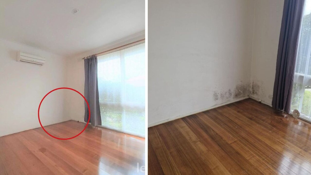 A recently listed Keysborough home where the mould has been airbrushed out.