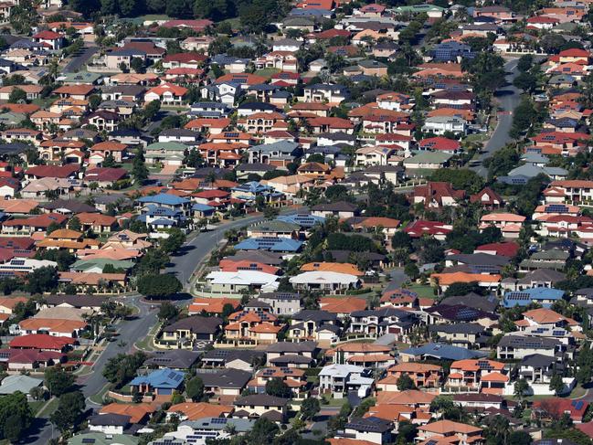 Brisbane Suburbs from the air. Pic Darren England. aerial housing estates