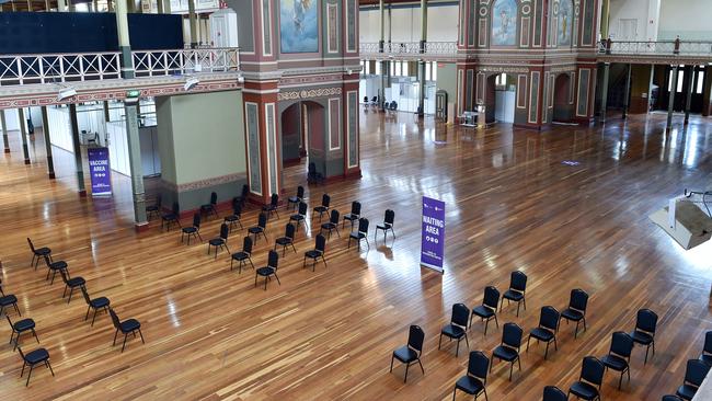 Chairs lined up inside. Picture: Nicki Connolly