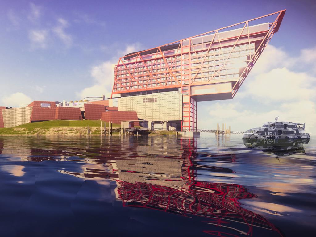 An artist’s impression of Mona’s proposed Motown hotel. Picture: SUPPLIED