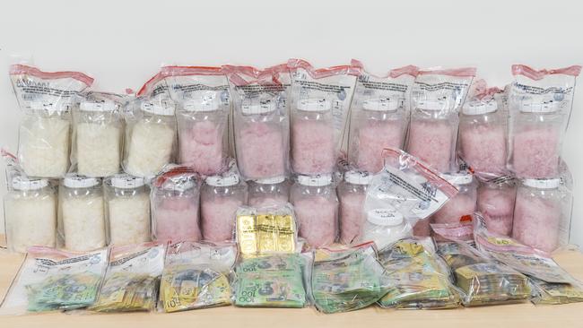 An alleged former Finks member has been arrested as part of a $30 million meth haul seized in Western Australia in July last year. Picture: SA Police