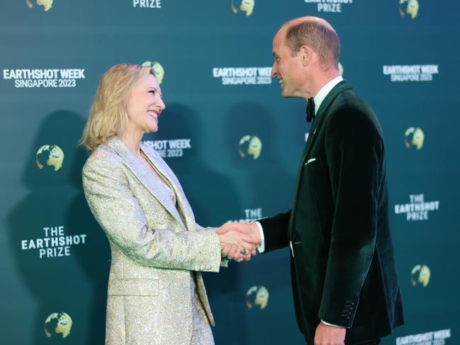 Blanchett and William looked thrilled to be catching up. Picture: Chris Jackson/Getty Images