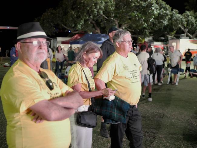 Fans celebrate after Australia defeated France in the quarter-finals of the FIFA Women's World Cup, at The Strand in Townsville on August 12, 2023. Picture: Blair Jackson