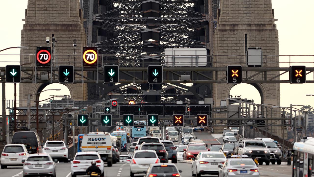 Drivers in Sydney spend less time in traffic but travel on average slightly slower than Melbourne drivers. Picture: NewsWire / Damian Shaw