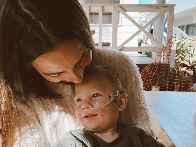 Ashleigh Rossetto and her son Oliver Challinor. Picture: Contributed