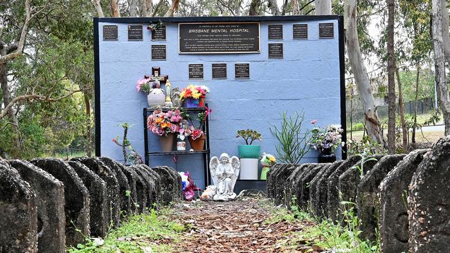 The memorial at Goodna Cemetery. Picture: John Gass