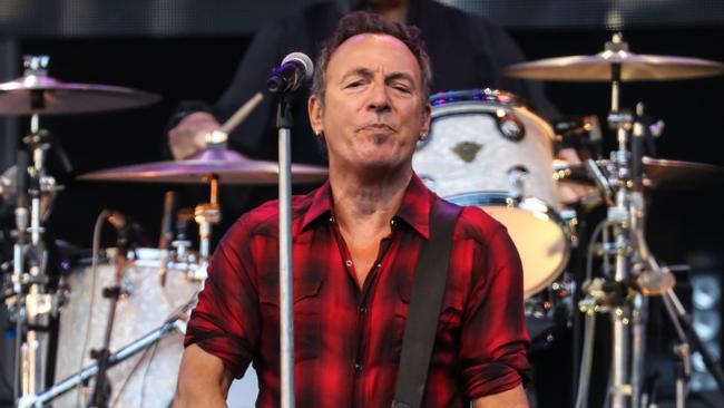 Rocker Bruce Springsteen and the E Street Band perform at AAMI Park in Melbourne on February 2, 2017.