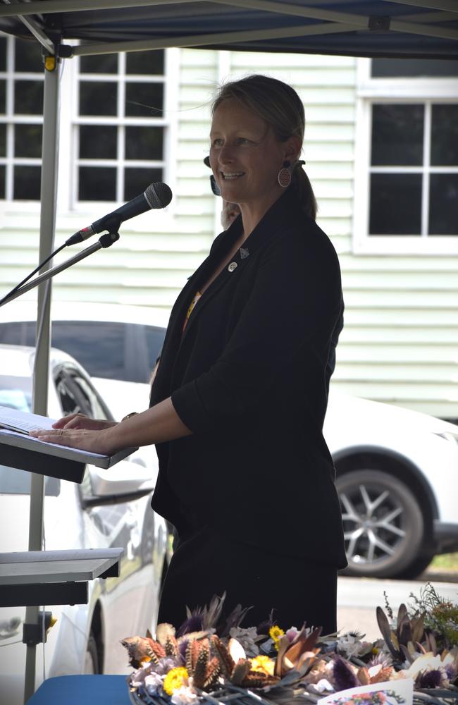 A guest speaker at Yandina.