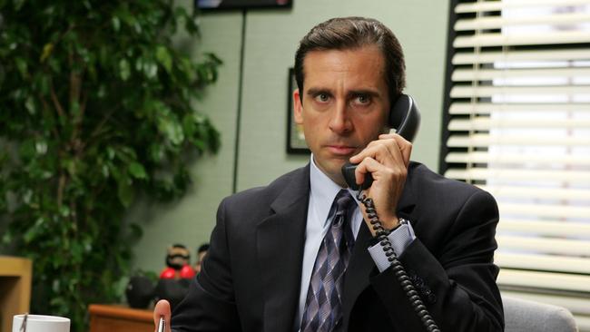 Steve Carell was the bumbling boss in the American adaptation of The Office. Picture: NBC