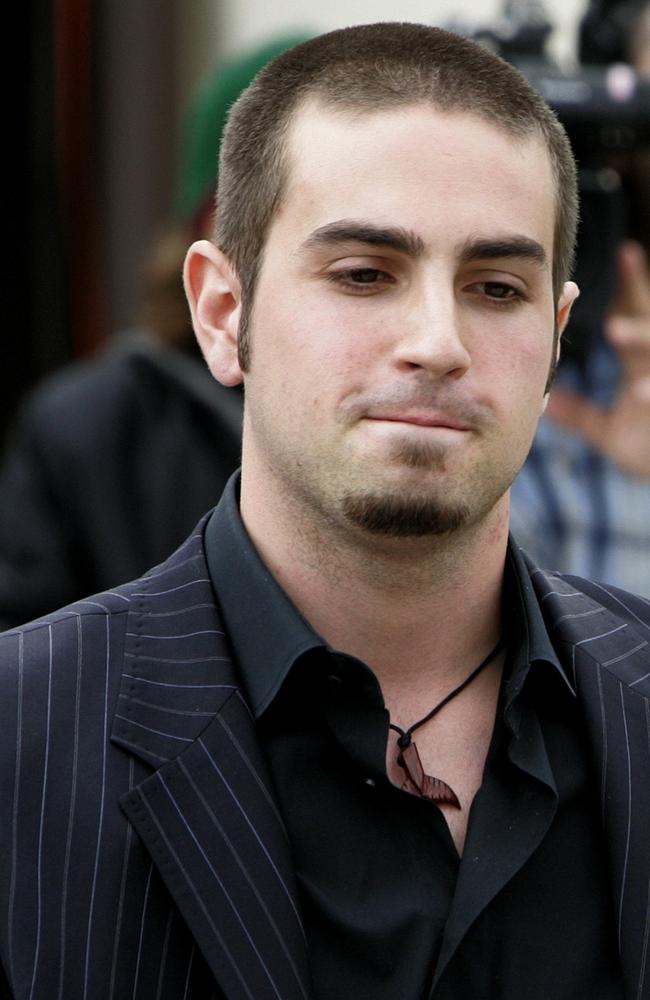 Wade Robson leaves the Santa Barbara County Superior Court after testifying on Jackson's trial on child molestation in 2005. Picture: AFP