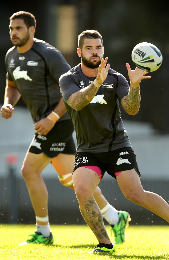 Adam Reynolds trains on Tuesday, despite failing to finish the game on Saturday due to back spasms. Picture: Gregg Porteous