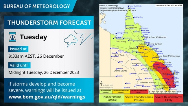 The 10.15am storm forecast for Tuesday.