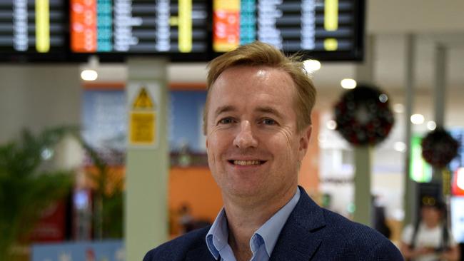 Chris Mills CEO Queensland Airports Ltd at Coolangatta Airport. Photo: Steve Holland