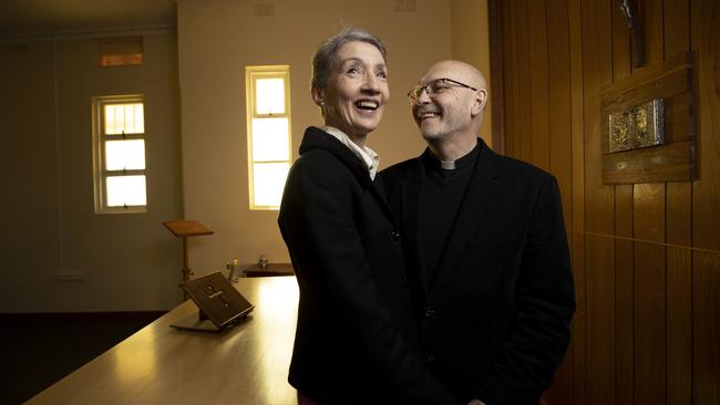 Father Sam Randall and his wife Miriam. Picture: Arsineh Houspian