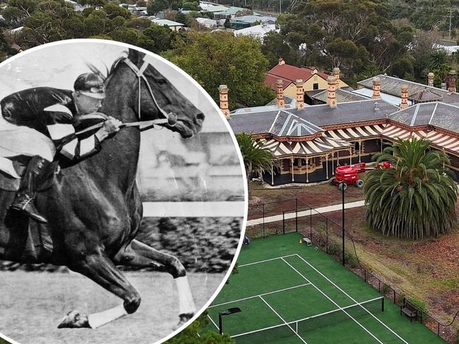 Digital thumbnail for story on St Albans Stud homestead in Geelong being prepared for sale and the property's link to legendary horse Phar Lap. 6-10 Homestead Drive, St Albans Park.