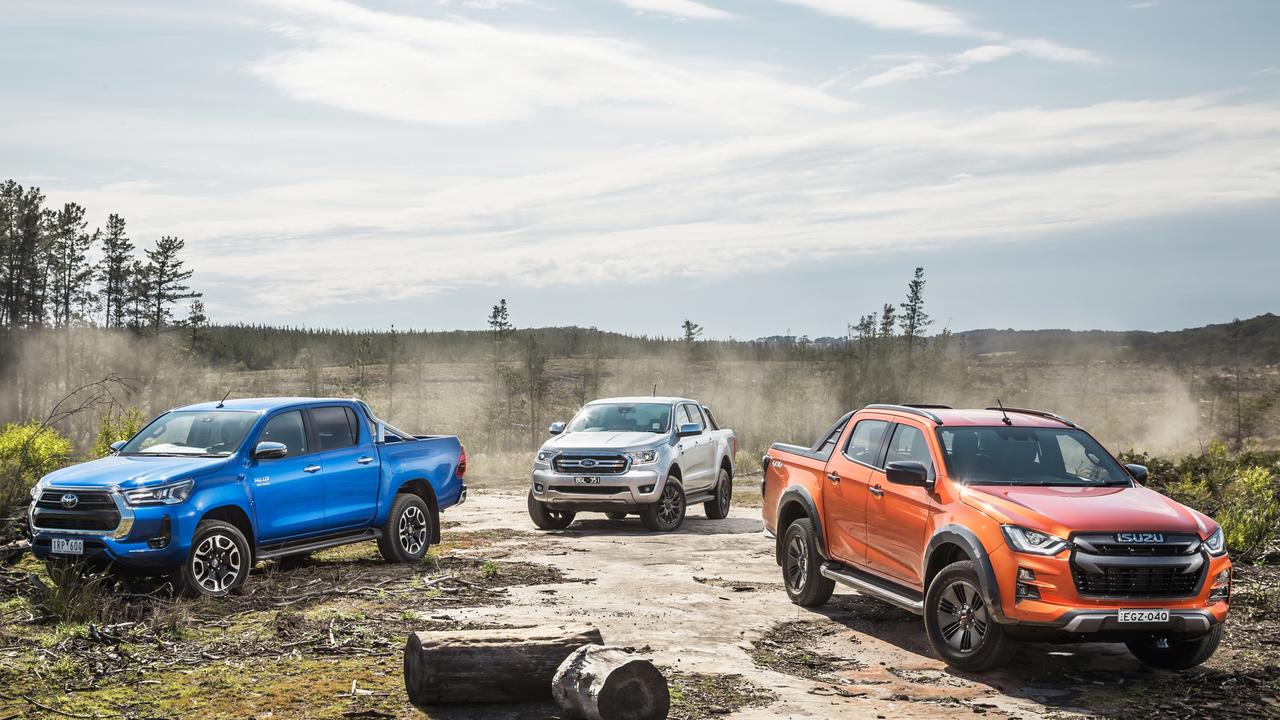 Utes have become increasingly popular with family buyers. Picture: Thomas Wielecki.