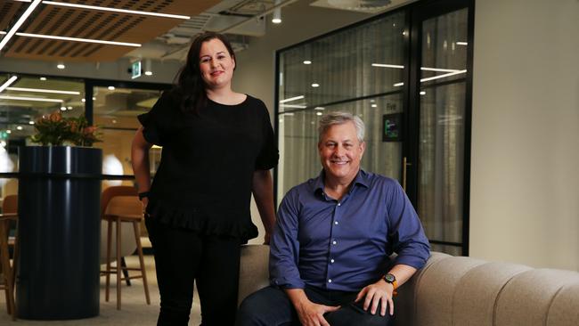 CEO Siobhan Savage and former Westpac CEO Brian Hartzer who has been appointed chairman of fast growing Australian startup Reejig.