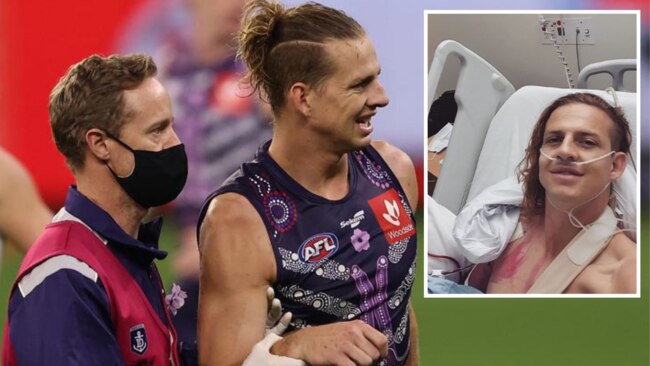 Nat Fyfe's troublesome shoulder has jeopardised the start of his 2022 season.