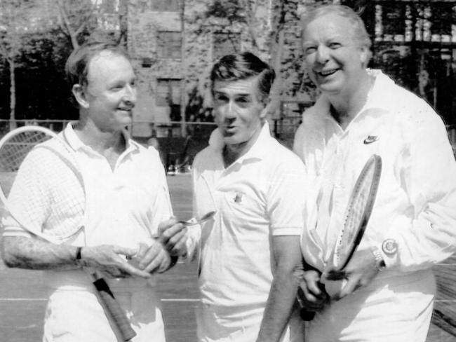 Rod Laver, Ken Rosewall and Fred Stolle.