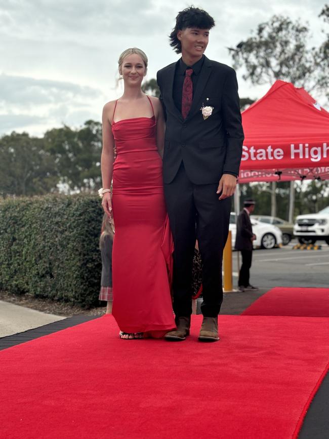 The students of Urangan State High School celebrating their formal.