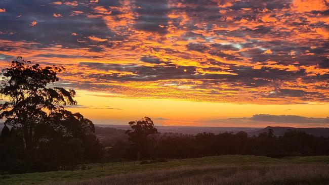 Sunset over Mt Kynoch. Photo by Christie Allport.