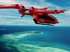 Lift off for green flights over reef