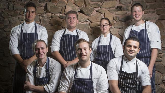 Hentley Farm chefs,back row from left: Josh Rawling, Kain Ashby, Alyss Walford and Alasta