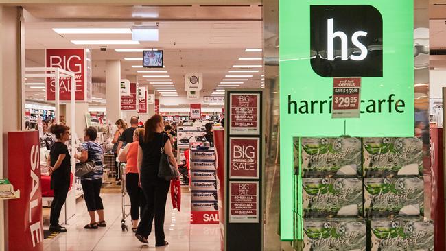 Serious concerns about the behaviour of the private equity group that purchased Harris Scarfe shortly before declaring the business insolvent have been aired a meeting of creditors. Picture: AAP