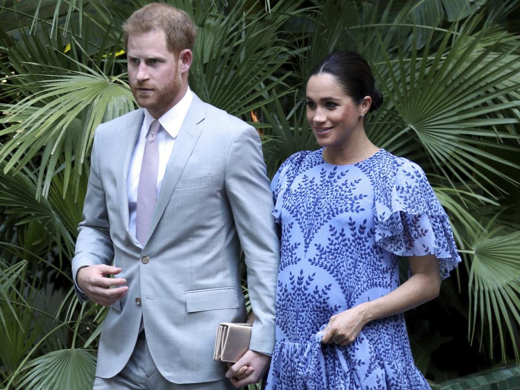 Prince Harry and Meghan, the Duchess of Sussex, on their tour of Morocco.