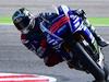 Yamaha Team's Spanish rider Jorge Lorenzo rides during the qualifying session ahead of the San Marino Moto Grand Prix on September 13, 2014 at the Misano world circuit in Misano Adriatico.Yamaha Team's Spanish rider Jorge Lorenzo clocked the best time ahead of Pramac Racing rider Italy's Andrea Iannone and Yamaha Team's Italian rider Valentino Rossi. AFP PHOTO / GIUSEPPE CACACE