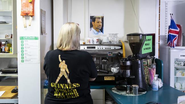 Joanne Connor in her Guinness World Record holder T-shirt. Picture: Mark Cranitch.