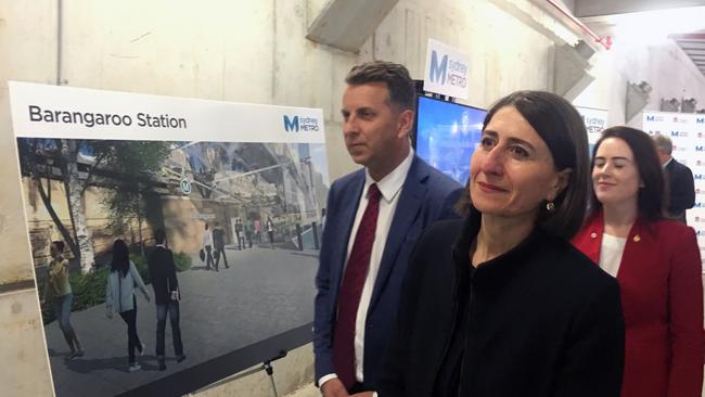 Former NSW premier Gladys Berejiklian and Transport and Infrastructure Minister Andrew Constance in 2017. Picture: AAP/Dominica Sanda
