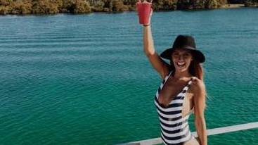 Goldsky investors paid for Ken Grace's stepdaughter Zoe Marzin to fly to Sydney and back on a private jet to have breast surgery. Picture: Instagram