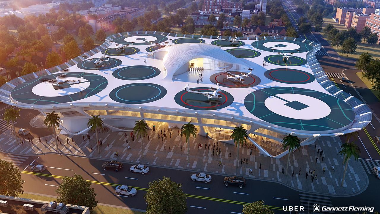 Plans for Skyports as part of Uber’s flying car project, UberAIR.