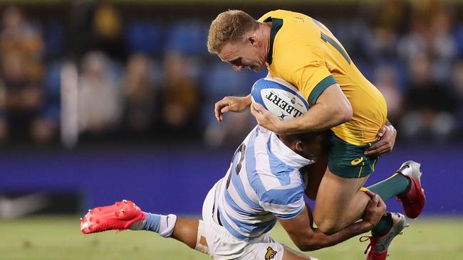 Reece Hodge has started in every position in the backline except for halfback and fullback Picture: Getty Images