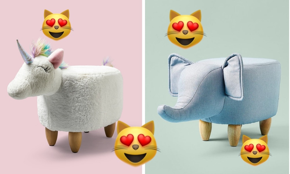 Big W plush unicorn dinosaur ottomans have landed and mums are