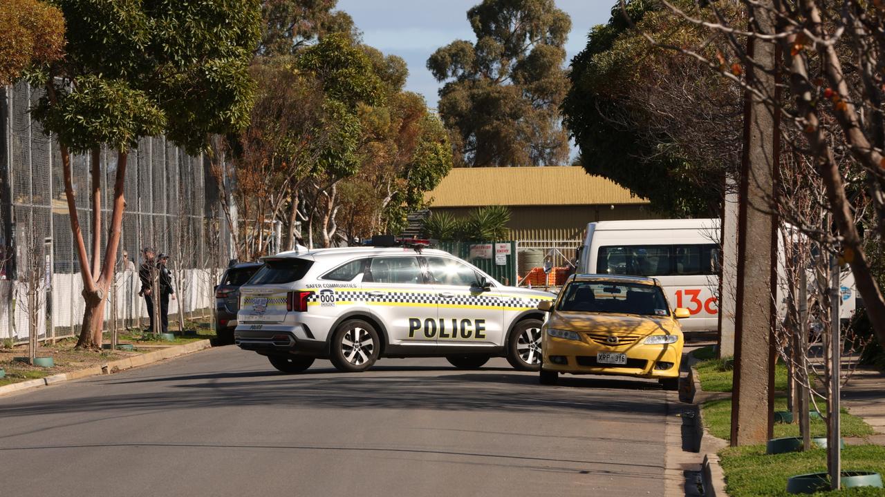 A child has been taken to hospital after he was hit by a car next to Plympton Park Oval. Picture: Ben Clark