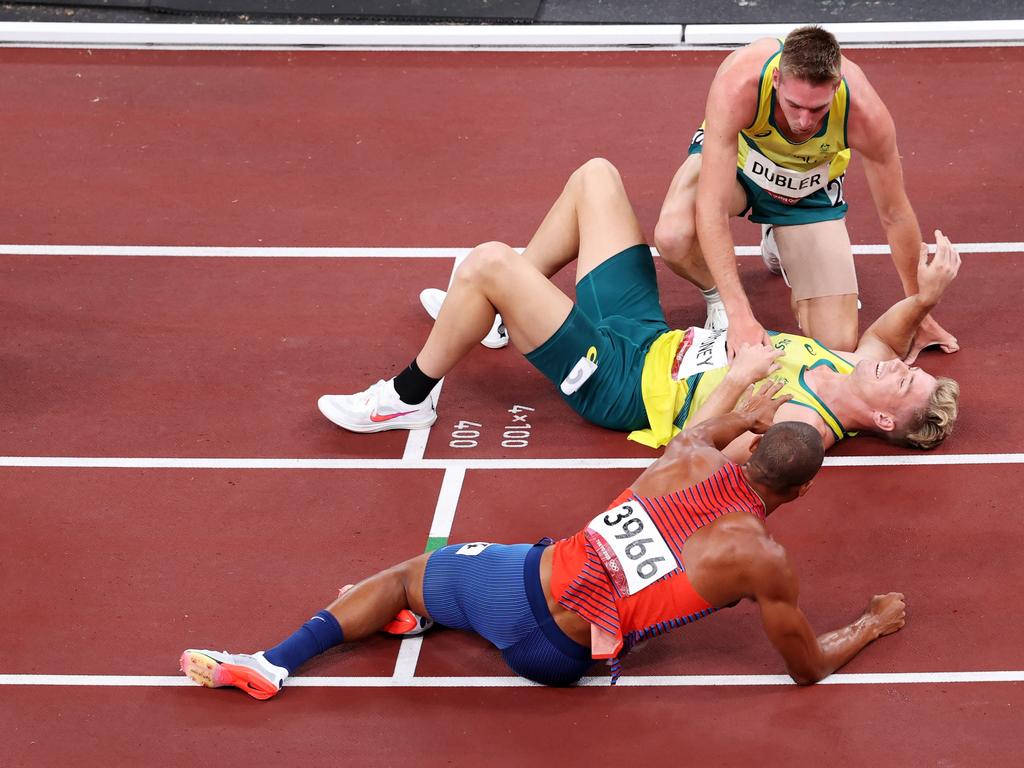 Dubler was ecstatic for Moloney after the race. Picture: Getty Images