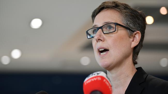 ACTU Secretary Sally McManus in Sydney on Tuesday. Picture: AAP