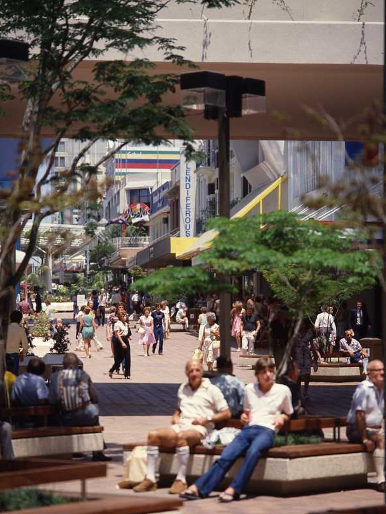 Queen Street Mall in the early days