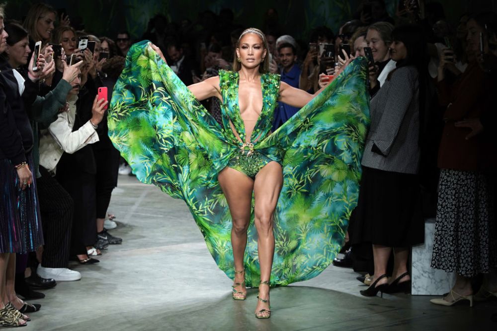 <h2>A green dress renaissance at Versace spring/summer ’20/’21&lt;/h2</h2><p>The green Versace dress worn by Jennifer Lopez at the 2000 Grammys needs no introduction at this point (aside from the fact its popularity led to the invention of Google Images), but nobody was prepared for how it would be reinvented some two decades later. </p><p>The closing act of Versace’s spring/summer 2020 show was none other than Lopez herself, who wore an updated version of the gown to finish off the proceedings. There wasn’t an audience member not standing, or a readily-filming iPhone not in sight. </p>