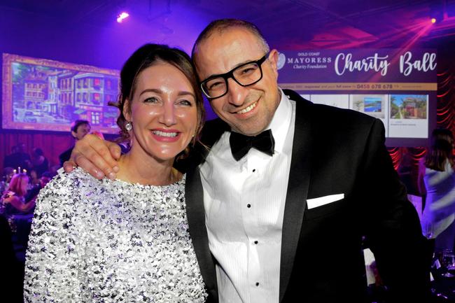 Maja and Ron Bakir at Gold Coast Mayoress Charity Foundation Ball at The Star Gold Coast. Picture: Regina King