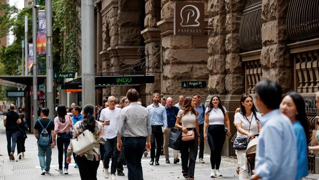 Workers in Sydney’s CBD. Picture: Nikki Short/NCA NewsWire