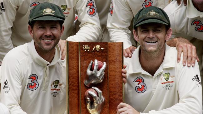 Adam Gilchrist’s name has been thrown in the hat as a potential replacement for Mark Taylor. Picture: AP