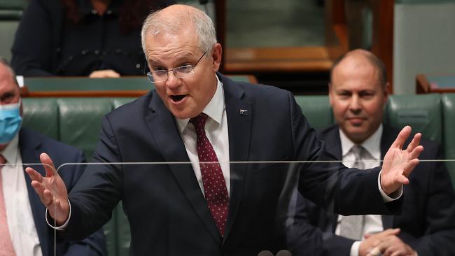 Prime Minister Scott Morrison has asked for discipline within the government. Picture: NCA NewsWire / Gary Ramage