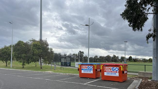 The carpark of Point Cook Football Club where the man was stabbed on Monday. Picture: Nilsson Jones.