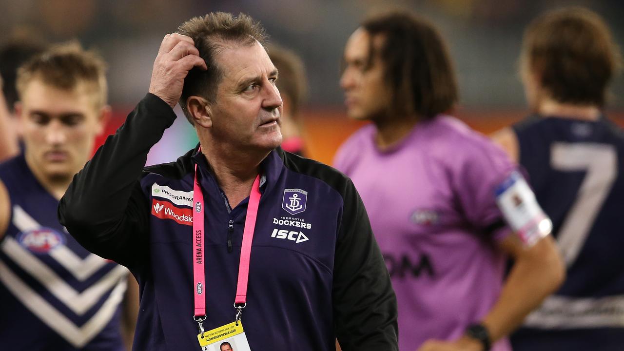 Ross Lyon reportedly would receive a $1 million payout if the Dockers cut ties will their coach. Photo: Paul Kane/Getty Images.